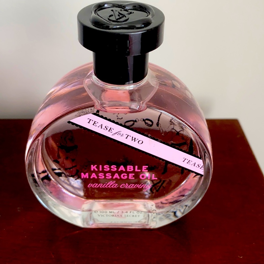Victoria’s Secret tease for two massage oil